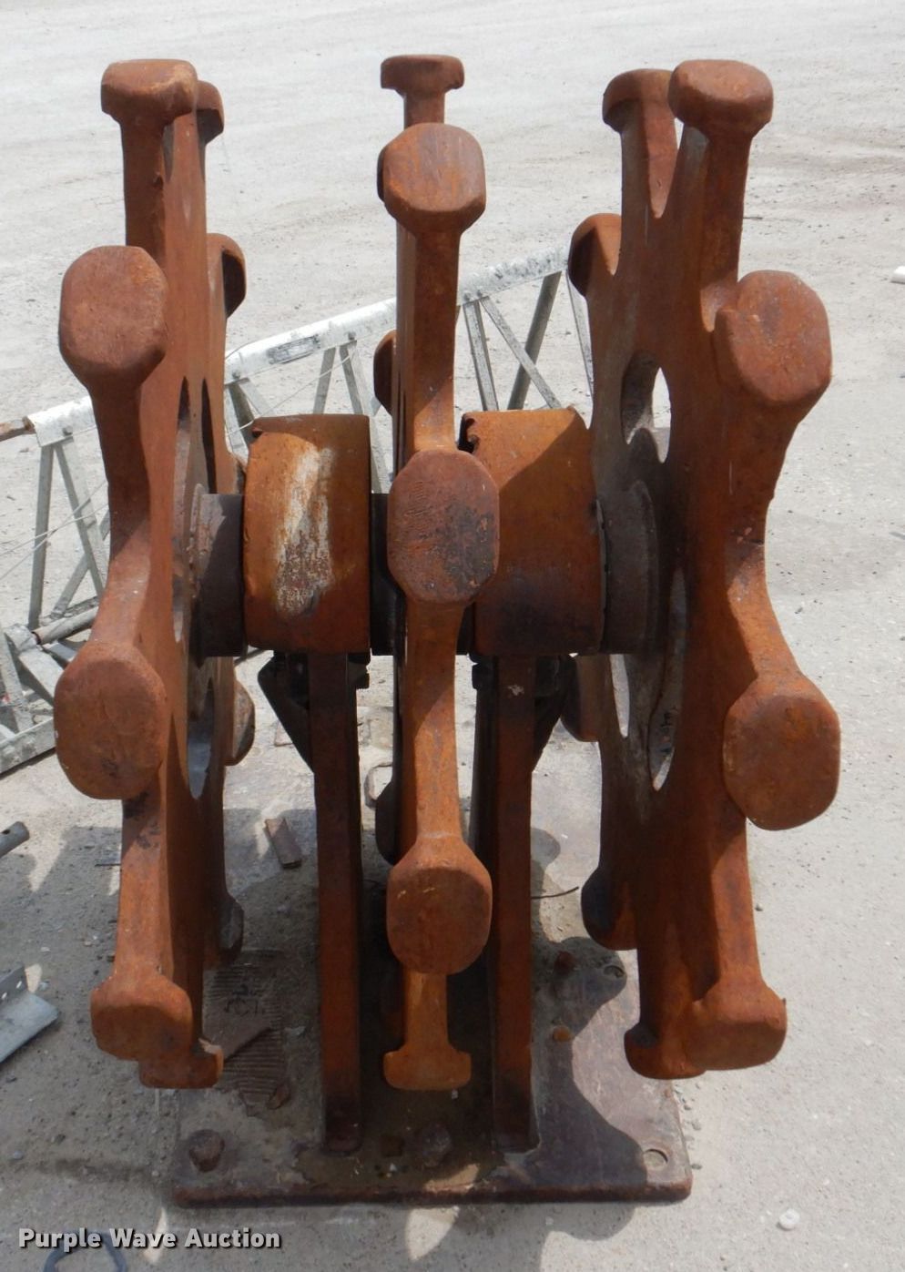 Backhoe compaction wheel in Lincoln, NE Item KD9855 sold Purple Wave