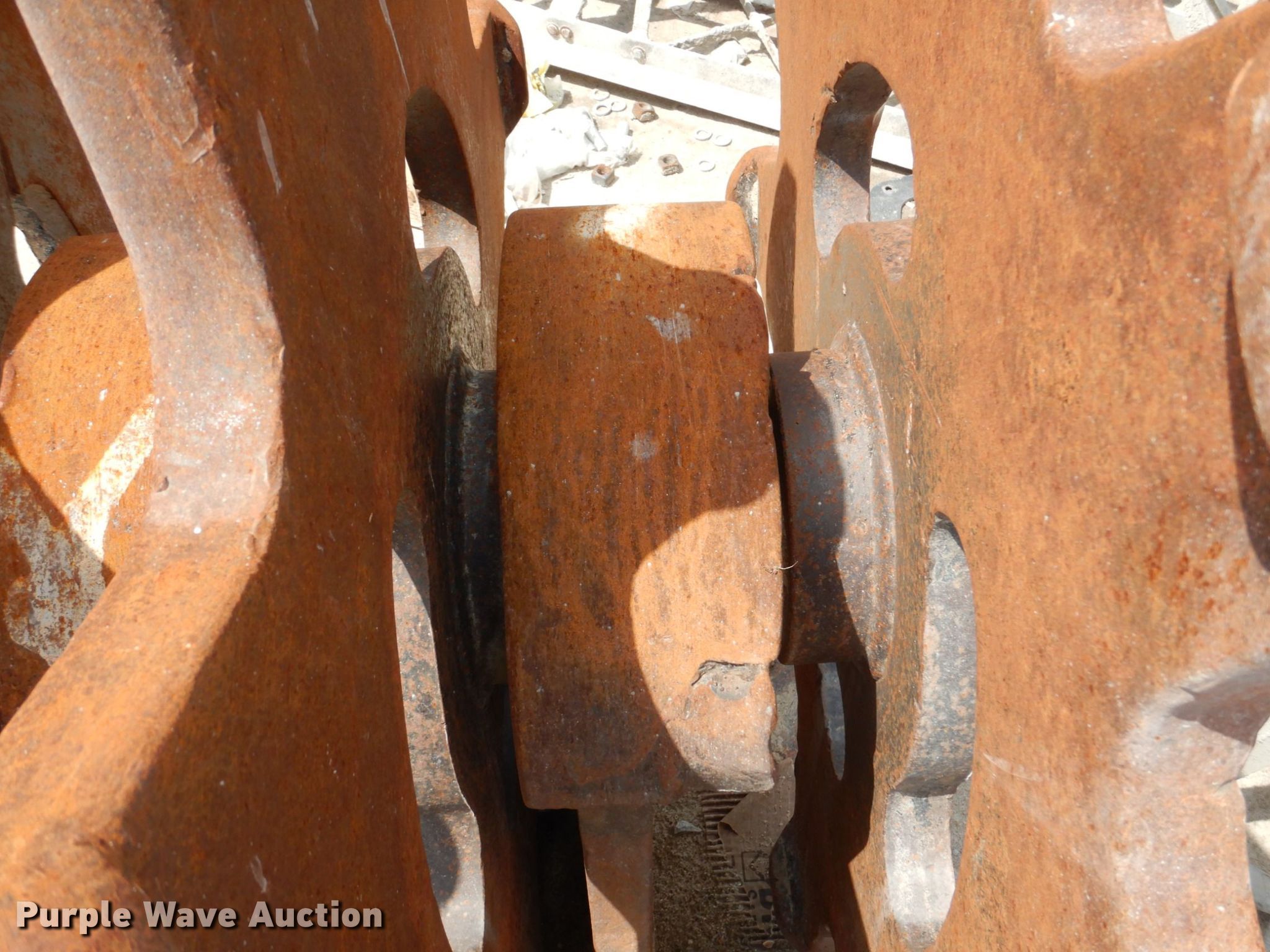 Backhoe compaction wheel in Lincoln, NE Item KD9855 sold Purple Wave