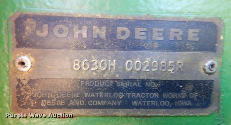 image for item DK0363 1976 John Deere 8630  4WD tractor
