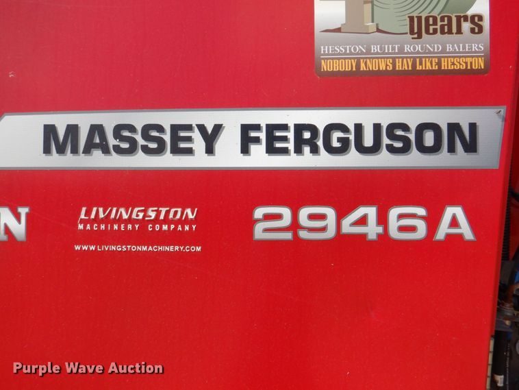 image for item DP4050 2016 Massey Ferguson 2946A  round baler