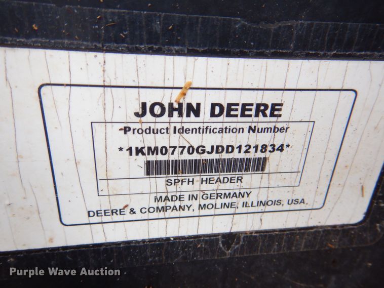 image for item DP4345 John Deere 770  rotary forage head