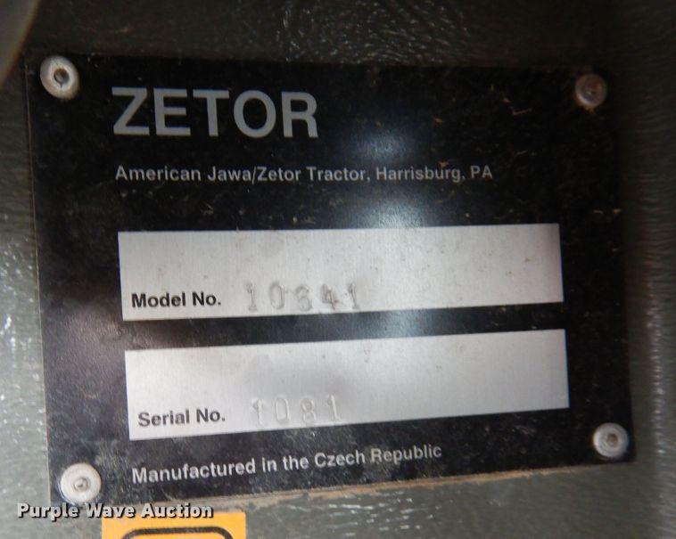 image for item DR1251 2000 Zetor 10641  MFWD tractor