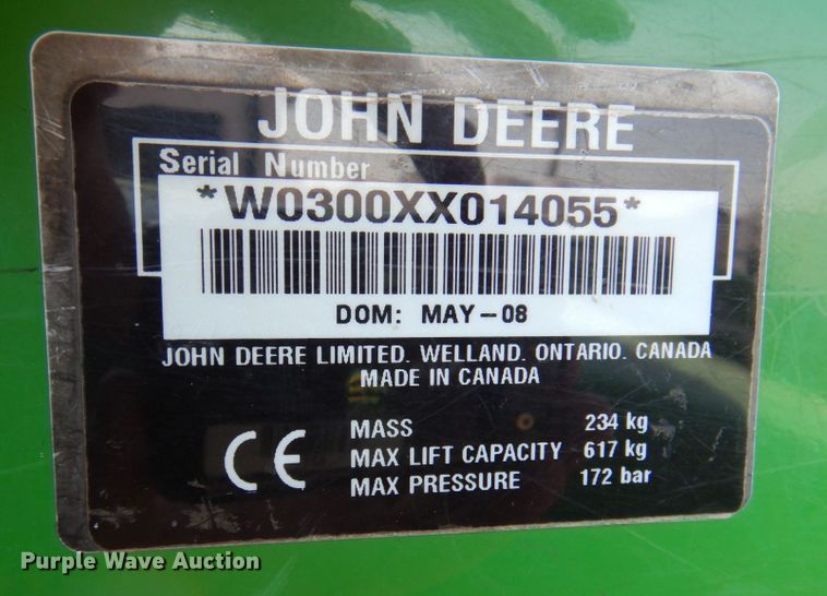 image for item DR1925 2008 John Deere 3320  MFWD tractor
