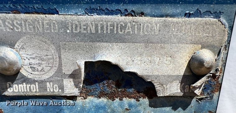 image for item DS8384 2003 Shop built  utility trailer