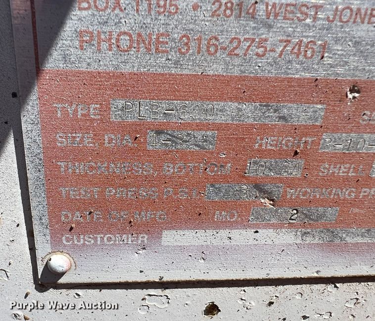 image for item DS8388 Palmer PLB-600  fuel trailer