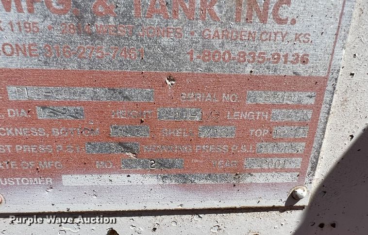 image for item DS8388 Palmer PLB-600  fuel trailer