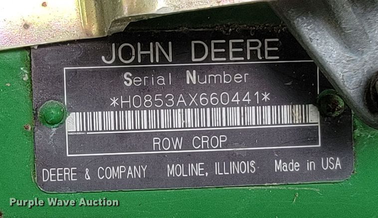 image for item HF9347 1995 John Deere 853A  all-crop head