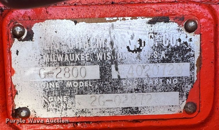 image for item HL9235 1965 Allis Chalmers One-Ninety XT  tractor