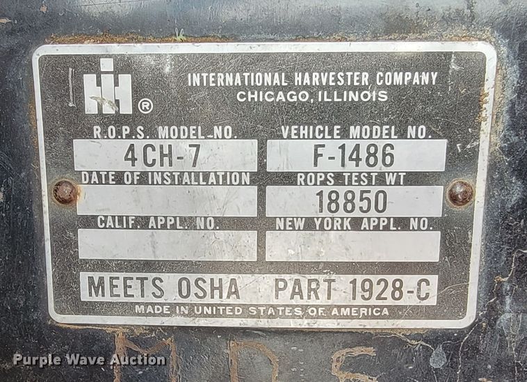 image for item JC9809 1979 International 1486  tractor