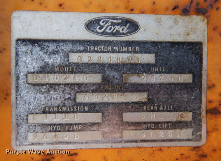 image for item KJ9810 Ford 4400  tractor