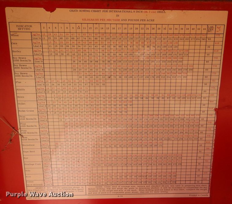 image for item LP9430 International 5100 Soybean Special  grain drill