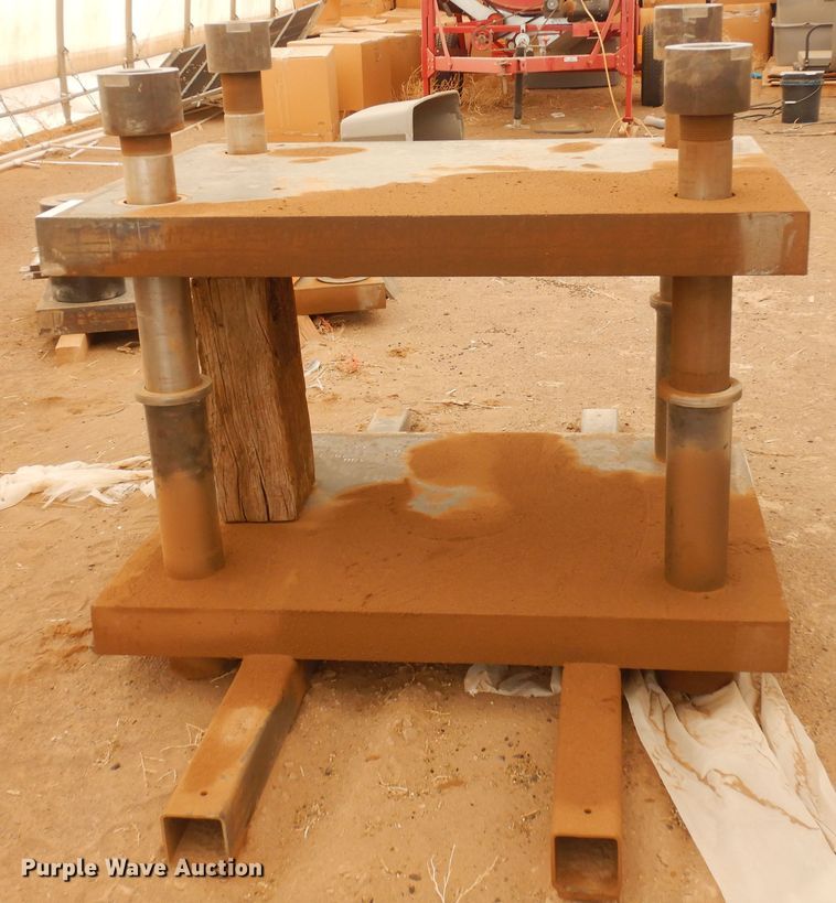 image for item LT9826 Shop built  200 ton steel press