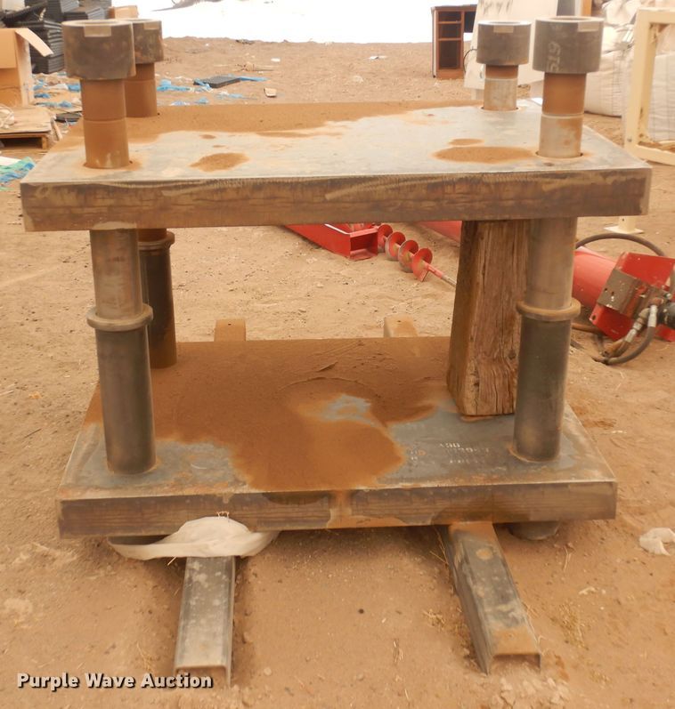 image for item LT9826 Shop built  200 ton steel press