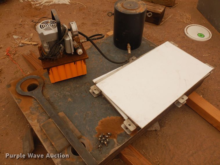 image for item LT9826 Shop built  200 ton steel press