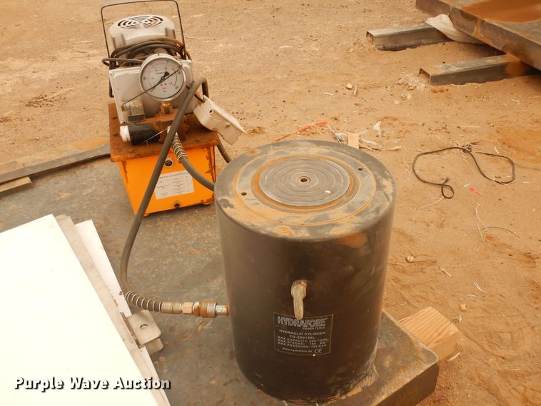 image for item LT9826 Shop built  200 ton steel press