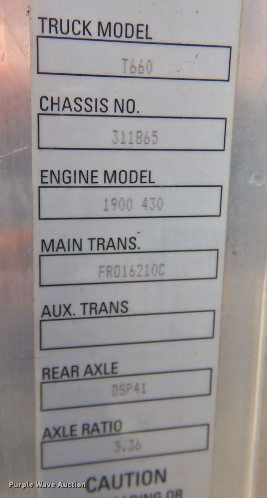 image for item DP4357 2012 Kenworth T660  semi truck