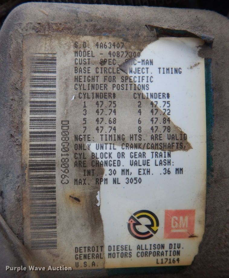 image for item DP5534 1987 GMC TopKick C7000  truck cab and chassis