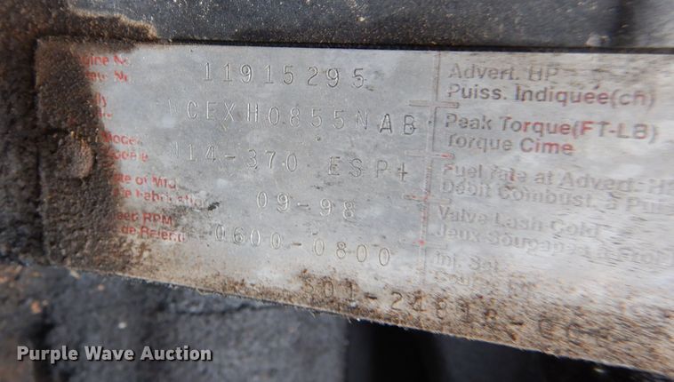 image for item DR1238 1999 Freightliner Century Class  semi truck