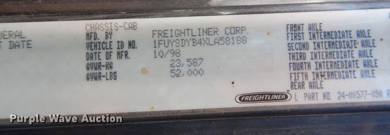 image for item DR1238 1999 Freightliner Century Class  semi truck