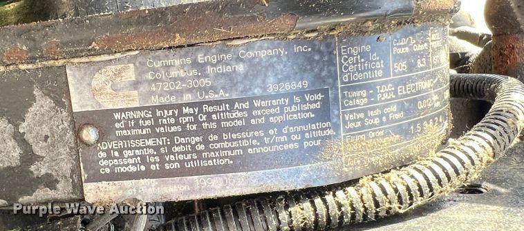 image for item JM9245 2000 Freightliner FL80  truck cab and chassis