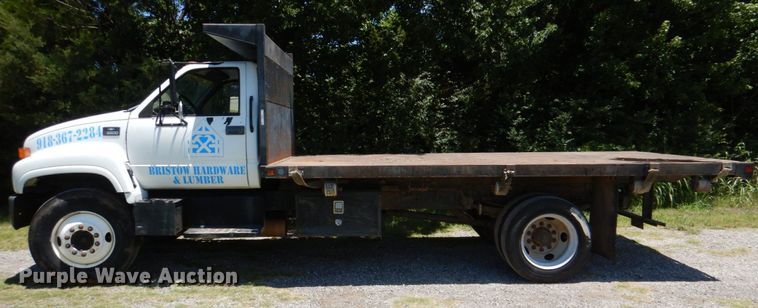image for item KJ9807 1998 Chevrolet C6500  dump flatbed truck