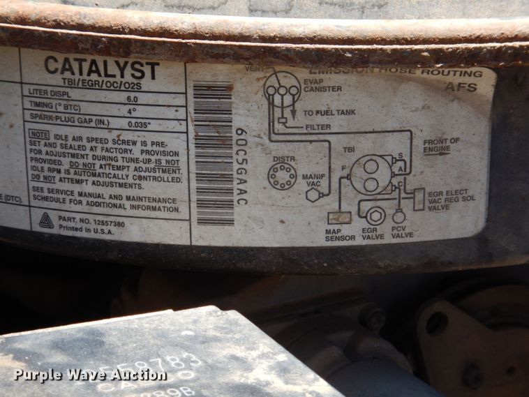 image for item KJ9807 1998 Chevrolet C6500  dump flatbed truck