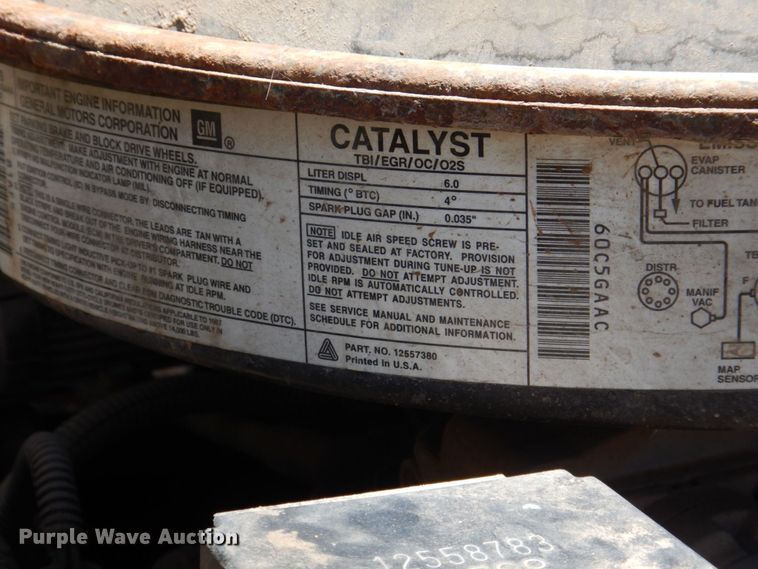 image for item KJ9807 1998 Chevrolet C6500  dump flatbed truck