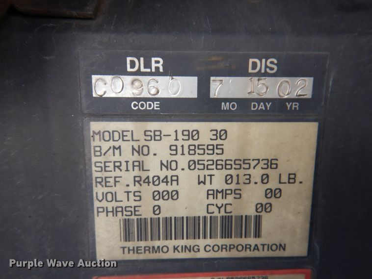 image for item KR9218 2007 Great Dane  refrigerated van trailer