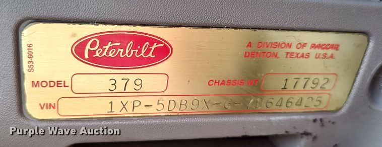 image for item LU9154 2007 Peterbilt 379  semi truck