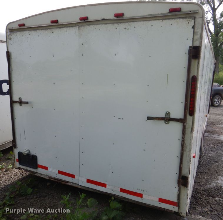 image for item DK2015 2002 Forest River  enclosed cargo trailer