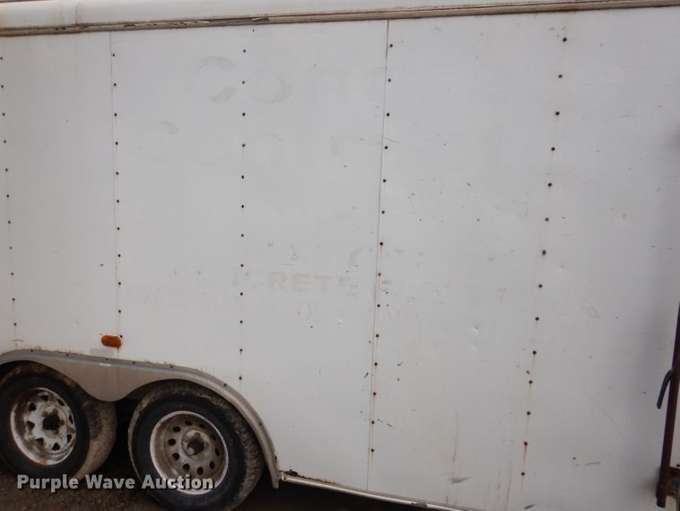 image for item DK2015 2002 Forest River  enclosed cargo trailer