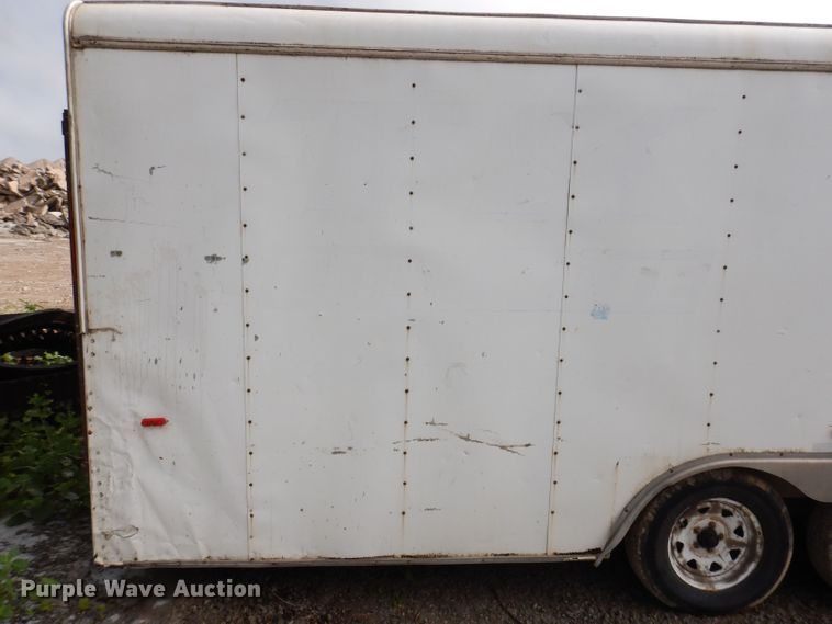 image for item DK2015 2002 Forest River  enclosed cargo trailer