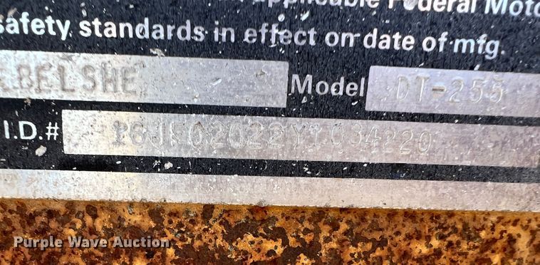 image for item DK7024 2000 Belshe DT-255  equipment trailer