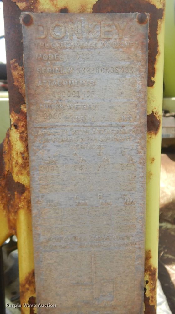 image for item DN0468 Donkey D12  forklift