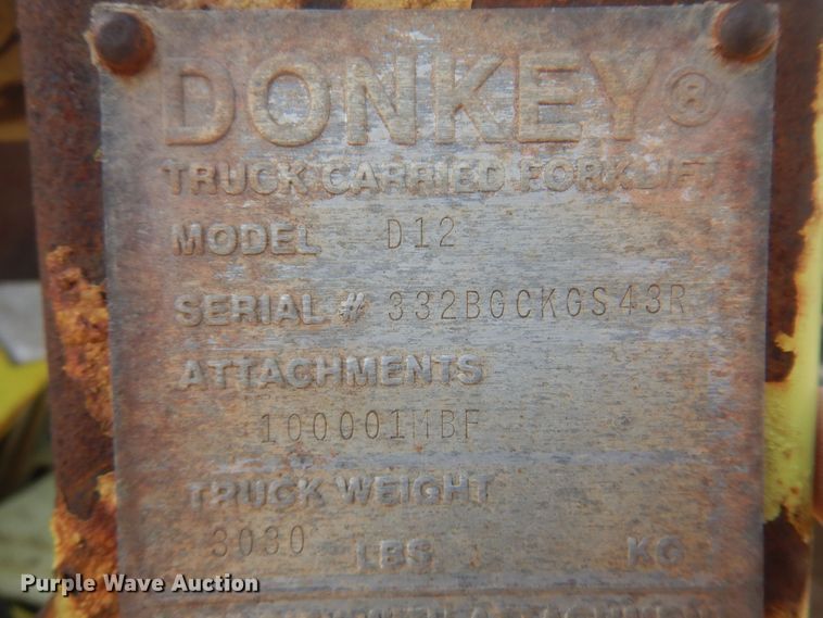 image for item DN0468 Donkey D12  forklift