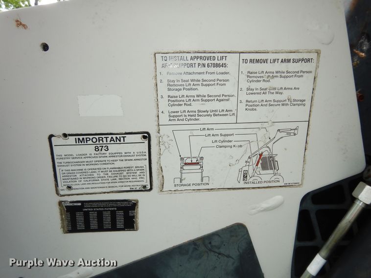 image for item DN1632 1997 Bobcat 873  skid steer loader