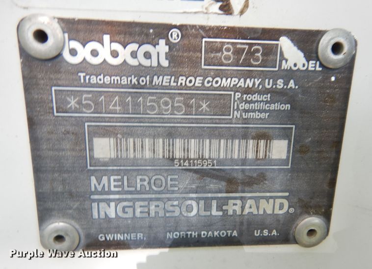 image for item DN1632 1997 Bobcat 873  skid steer loader