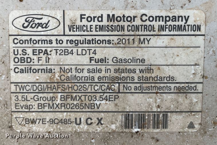 image for item DN5010 2011 Ford F150  SuperCab pickup truck