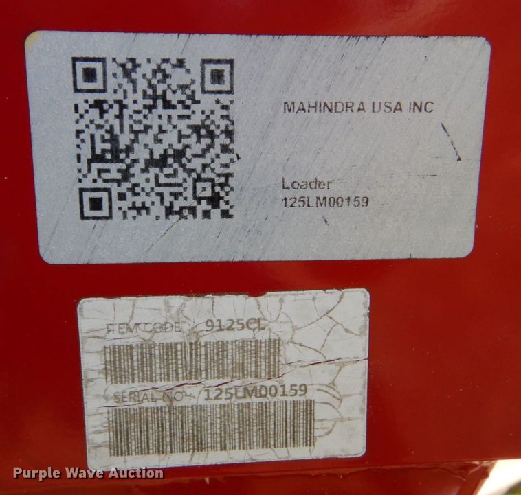 image for item DO1431 Mahindra 9125CL  loader