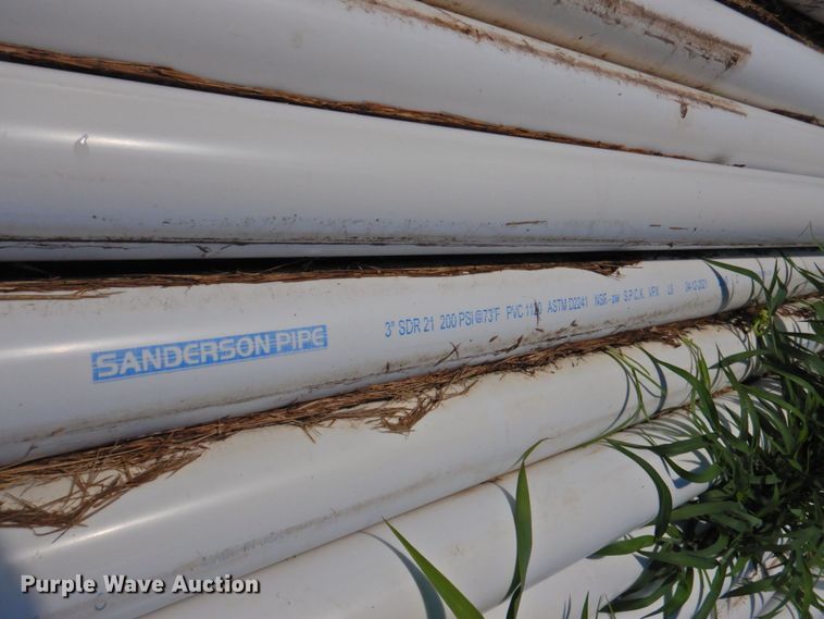 image for item DP4407 Approximately 70 pieces of Sanderson SDR21 PVC pipe