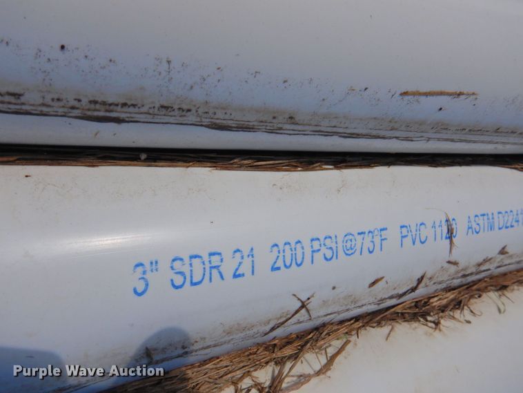 image for item DP4407 Approximately 70 pieces of Sanderson SDR21 PVC pipe