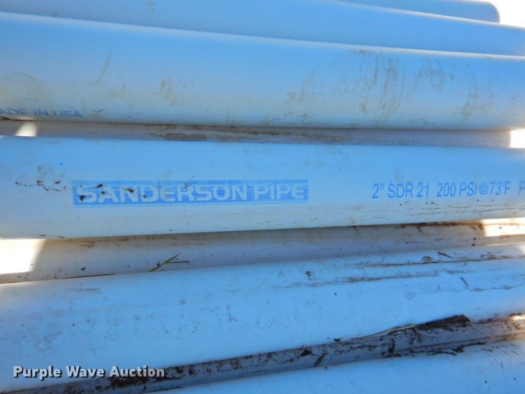 image for item DP4407 Approximately 70 pieces of Sanderson SDR21 PVC pipe