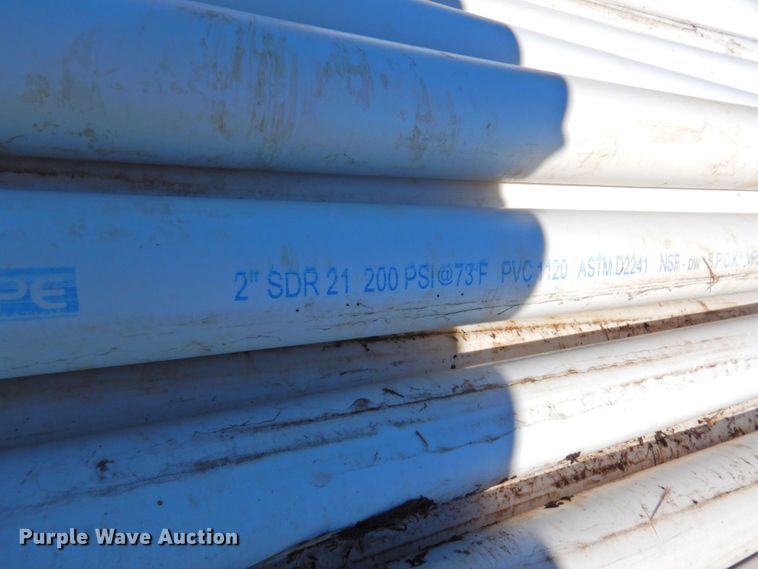 image for item DP4407 Approximately 70 pieces of Sanderson SDR21 PVC pipe