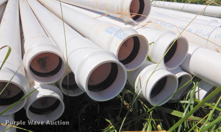 image for item DP4407 Approximately 70 pieces of Sanderson SDR21 PVC pipe
