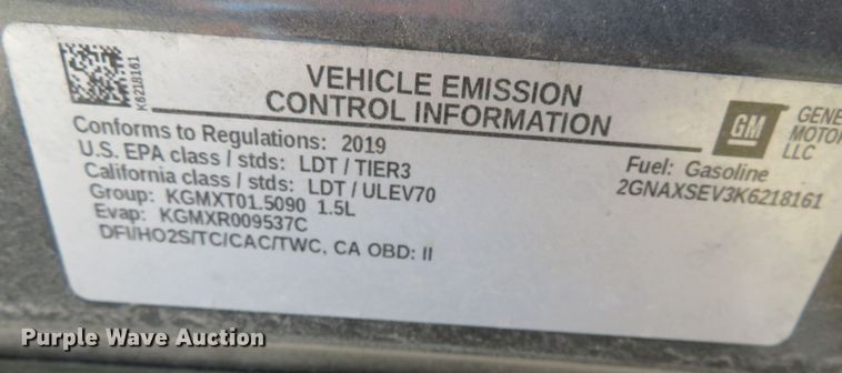 image for item DR0090 2019 Chevrolet Equinox  SUV