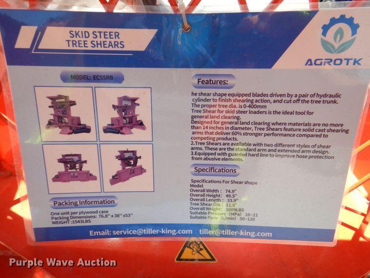 image for item IB9529 2022 Top Cat ECSSRB  skid steer tree shear