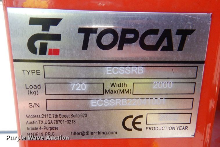 image for item IB9529 2022 Top Cat ECSSRB  skid steer tree shear