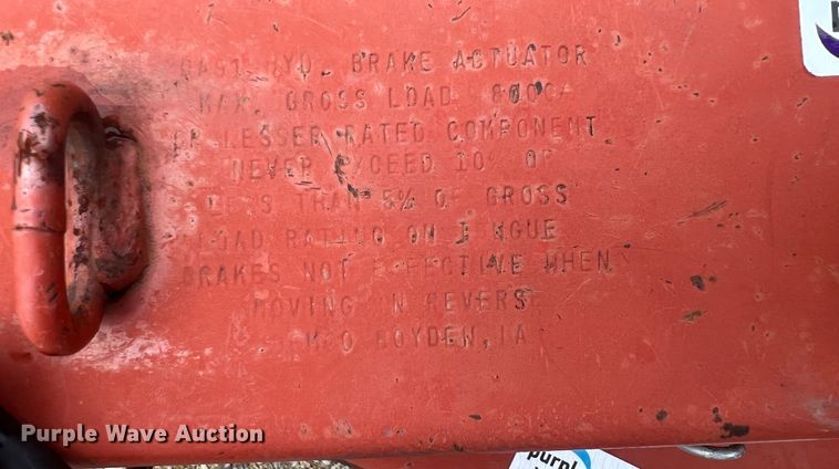 image for item IR9921 1998 Shop built  equipment trailer