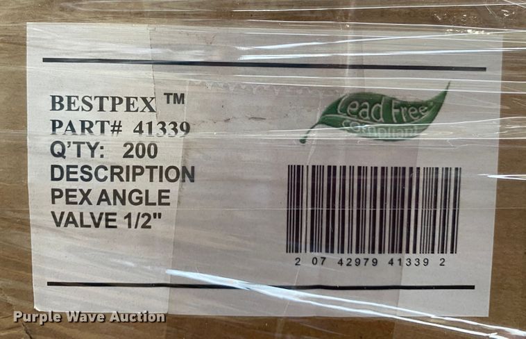 image for item JA9172 (45) cases of plumbing parts