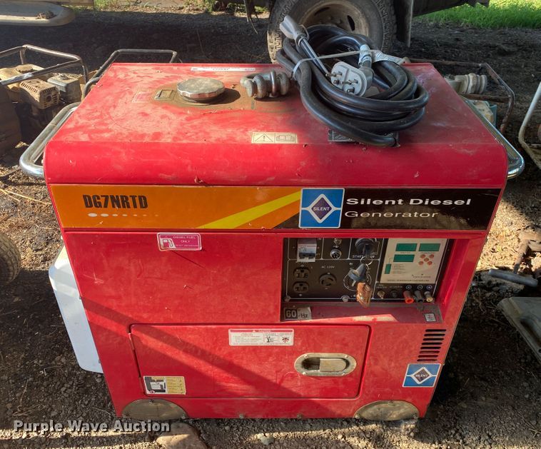 image for item JA9223 Silent Diesel DG7NRTD  generator